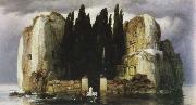 Arnold Bocklin the lsland of the dead Spain oil painting artist